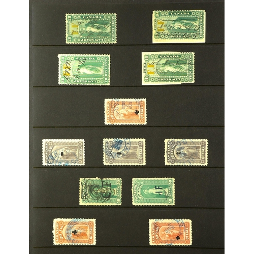 437 - CANADA 1859 - 1971 MINT & USED MISCELLANY on a thick pile of protective pages in binder, includes 'b... 