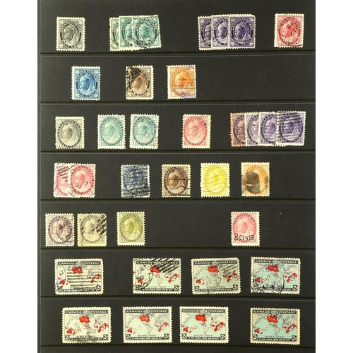 437 - CANADA 1859 - 1971 MINT & USED MISCELLANY on a thick pile of protective pages in binder, includes 'b... 