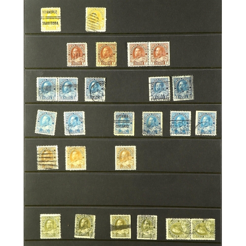 437 - CANADA 1859 - 1971 MINT & USED MISCELLANY on a thick pile of protective pages in binder, includes 'b... 