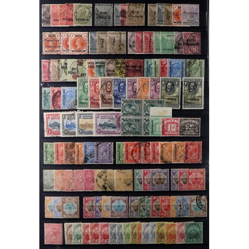 44 - BRITISH COMMONWEALTH 1860's-1935 mint & used stamps densely packed on stock pages, we see Antigua th... 