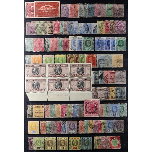 44 - BRITISH COMMONWEALTH 1860's-1935 mint & used stamps densely packed on stock pages, we see Antigua th... 