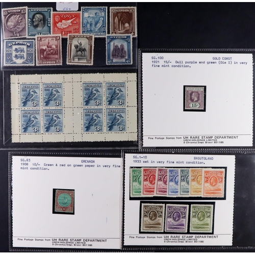 45 - COMMONWEALTH KING GEORGE V INVESTMENT GROUP. A group of very fine mint stamps purchased in the 1970'... 