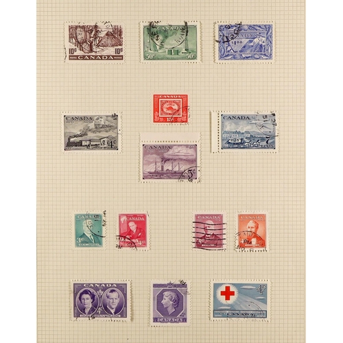 453 - CANADA 1911 - 1964 VERY FINE USED COLLECTION in album of Canada & Newfoundland, comprehensive with m... 