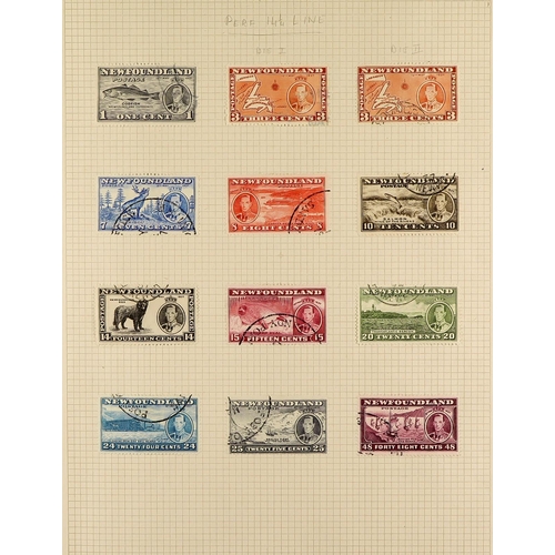 453 - CANADA 1911 - 1964 VERY FINE USED COLLECTION in album of Canada & Newfoundland, comprehensive with m... 