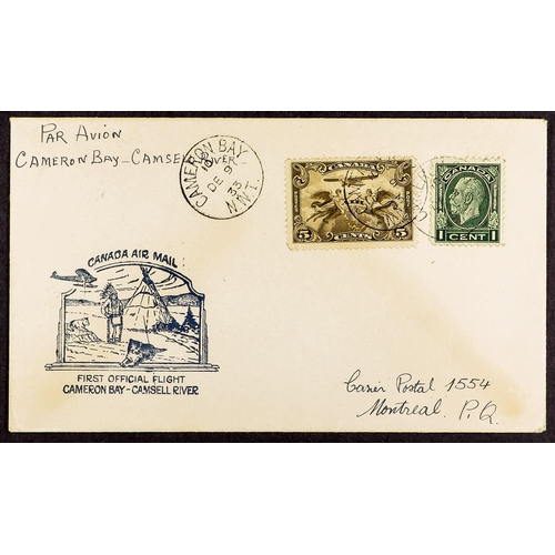 455 - CANADA 1929 - 1934 SPECIAL FLOWN COVERS collection of 60+ covers with pictorial official flight cove... 