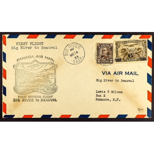 455 - CANADA 1929 - 1934 SPECIAL FLOWN COVERS collection of 60+ covers with pictorial official flight cove... 