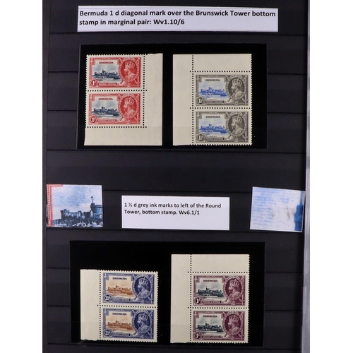 46 - 1935 SILVER JUBILEE ISSUE SPECIALIZED COLLECTION in 2 large stock books, includes mint (almost entir... 