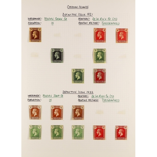 462 - CAYMAN IS. 1900 - 1973 MINT COLLECTION in album, note 1900 ½d and 1d both shades, 1902-03 set, 1905 ... 