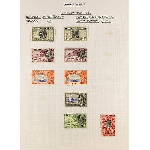 462 - CAYMAN IS. 1900 - 1973 MINT COLLECTION in album, note 1900 ½d and 1d both shades, 1902-03 set, 1905 ... 