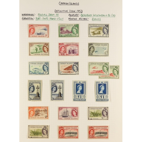 462 - CAYMAN IS. 1900 - 1973 MINT COLLECTION in album, note 1900 ½d and 1d both shades, 1902-03 set, 1905 ... 