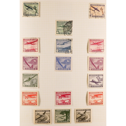 469 - CHILE 1850's - 2000's COLLECTION of mint & used in well-filled album (3000+ stamps) Lot 469 (A) [c]