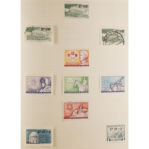 469 - CHILE 1850's - 2000's COLLECTION of mint & used in well-filled album (3000+ stamps) Lot 469 (A) [c]