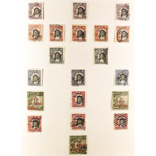 469 - CHILE 1850's - 2000's COLLECTION of mint & used in well-filled album (3000+ stamps) Lot 469 (A) [c]