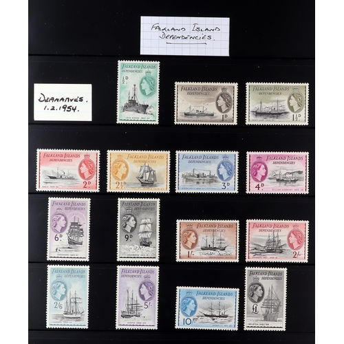 47 - BRITISH COMMONWEALTH 1953-2012 mint chiefly never hinged mint collection on stock pages, we see Aden... 