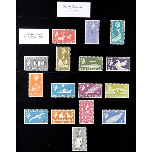 47 - BRITISH COMMONWEALTH 1953-2012 mint chiefly never hinged mint collection on stock pages, we see Aden... 