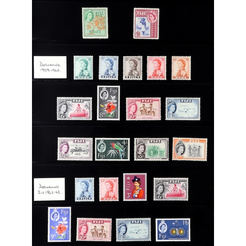 47 - BRITISH COMMONWEALTH 1953-2012 mint chiefly never hinged mint collection on stock pages, we see Aden... 