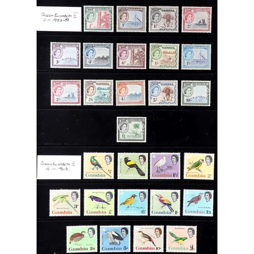 47 - BRITISH COMMONWEALTH 1953-2012 mint chiefly never hinged mint collection on stock pages, we see Aden... 