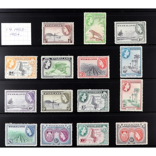 47 - BRITISH COMMONWEALTH 1953-2012 mint chiefly never hinged mint collection on stock pages, we see Aden... 