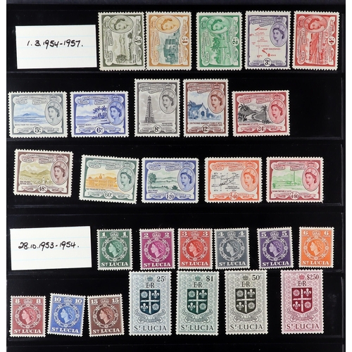 47 - BRITISH COMMONWEALTH 1953-2012 mint chiefly never hinged mint collection on stock pages, we see Aden... 