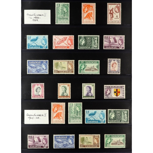 47 - BRITISH COMMONWEALTH 1953-2012 mint chiefly never hinged mint collection on stock pages, we see Aden... 