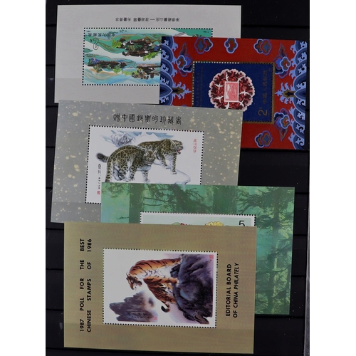 474 - CHINA 1981-1991 NEVER HINGED MINT COLLECTION in two volumes, includes loads of sets, mini-sheets inc... 