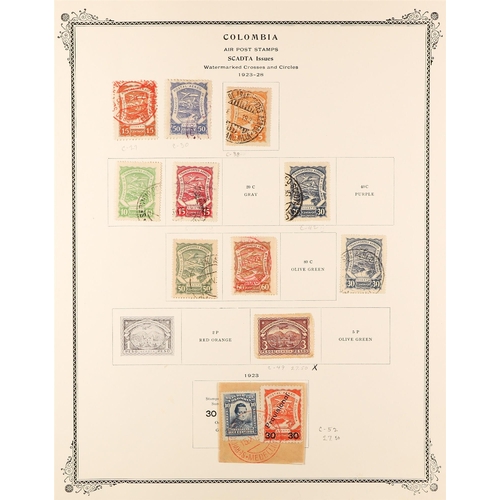 480 - COLOMBIA 1899 - 1960 COLLECTION of mint / never hinged mint & used stamps on pages, many sets, 'back... 