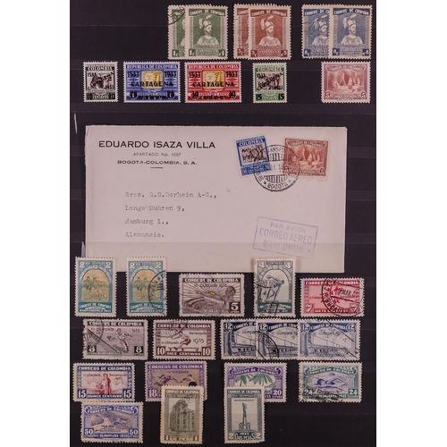 481 - COLOMBIA 1904 - 1946 COLLECTION of mint / never hinged mint & used (few covers) in album, many sets,... 