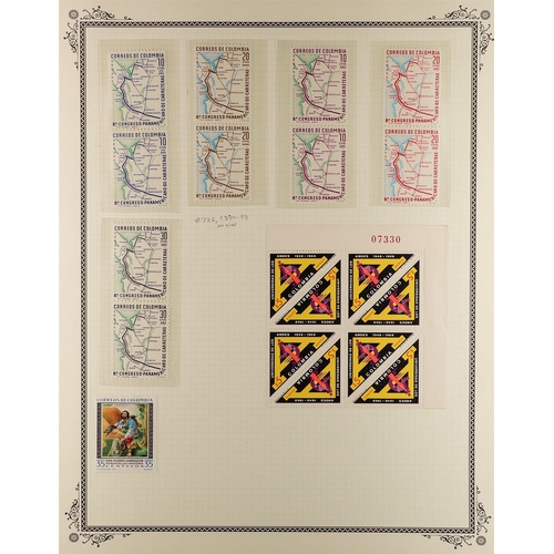 482 - COLOMBIA 1920 - 1925 AIR POST STAMPS collection on album pages, includes sets for 1932-39, 1941, 194... 