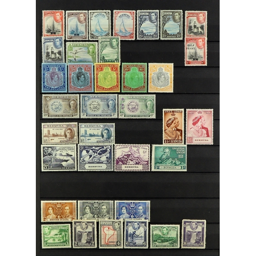 49 - COMMONWEALTH KING GEORGE VI 1937 - 1952 MINT & NEVER HINGED MINT collection in a stockbook. Note Ant... 