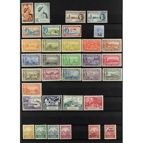 49 - COMMONWEALTH KING GEORGE VI 1937 - 1952 MINT & NEVER HINGED MINT collection in a stockbook. Note Ant... 