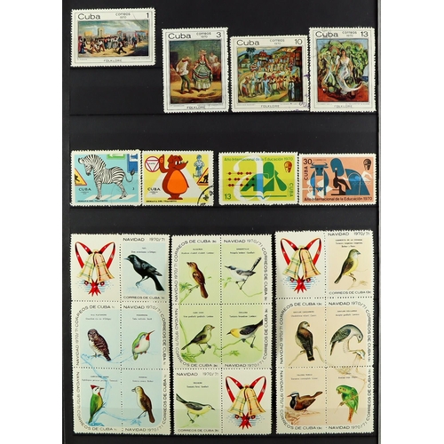 495 - CUBA 1960 - 2012 COLLECTION of mint and used sets, special blocks, miniature sheets in 5 stockbooks.... 