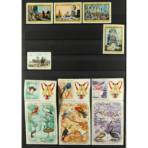 495 - CUBA 1960 - 2012 COLLECTION of mint and used sets, special blocks, miniature sheets in 5 stockbooks.... 