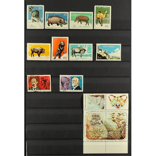 495 - CUBA 1960 - 2012 COLLECTION of mint and used sets, special blocks, miniature sheets in 5 stockbooks.... 