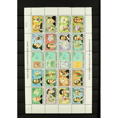 495 - CUBA 1960 - 2012 COLLECTION of mint and used sets, special blocks, miniature sheets in 5 stockbooks.... 