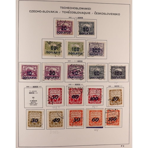 512 - CZECHOSLOVAKIA 1918-1991 COLLECTION in three Schaubek albums, some mint but mostly used stamps, incl... 