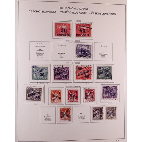 512 - CZECHOSLOVAKIA 1918-1991 COLLECTION in three Schaubek albums, some mint but mostly used stamps, incl... 