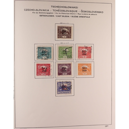 512 - CZECHOSLOVAKIA 1918-1991 COLLECTION in three Schaubek albums, some mint but mostly used stamps, incl... 