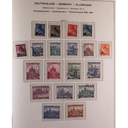 512 - CZECHOSLOVAKIA 1918-1991 COLLECTION in three Schaubek albums, some mint but mostly used stamps, incl... 