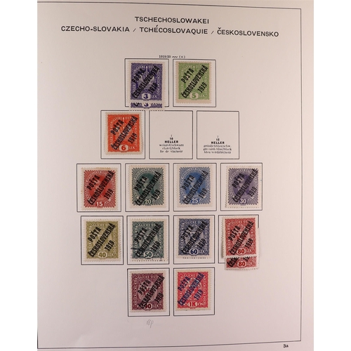 512 - CZECHOSLOVAKIA 1918-1991 COLLECTION in three Schaubek albums, some mint but mostly used stamps, incl... 