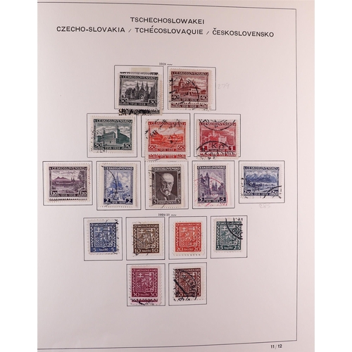 512 - CZECHOSLOVAKIA 1918-1991 COLLECTION in three Schaubek albums, some mint but mostly used stamps, incl... 