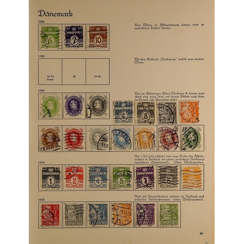 514 - DENMARK 1851 - 1973 COLLECTION of mint & used stamps, in album includes. Note 1851-68 vals to 16s, N... 