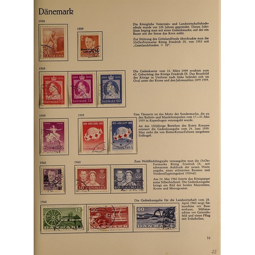 514 - DENMARK 1851 - 1973 COLLECTION of mint & used stamps, in album includes. Note 1851-68 vals to 16s, N... 