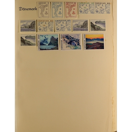 514 - DENMARK 1851 - 1973 COLLECTION of mint & used stamps, in album includes. Note 1851-68 vals to 16s, N... 