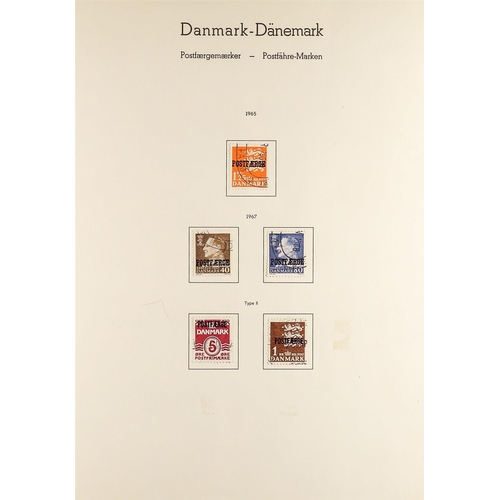 517 - DENMARK PARCEL POST STAMPS COLLECTION near-complete 1919 - 1974 on stock pages. Chiefly very fine. F... 