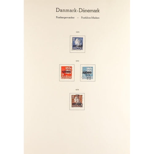 517 - DENMARK PARCEL POST STAMPS COLLECTION near-complete 1919 - 1974 on stock pages. Chiefly very fine. F... 