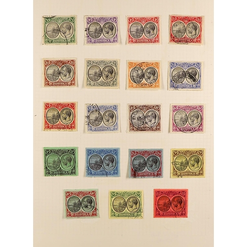 520 - DOMINICA 1877 - 1960's COLLECTION of mint (some never hinged) and used stamps on pages with plus som... 