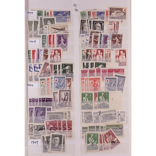 563 - FINLAND CARTON contains a comprehensive 1885 to 2004 chiefly mint (most never hinged) collection in ... 