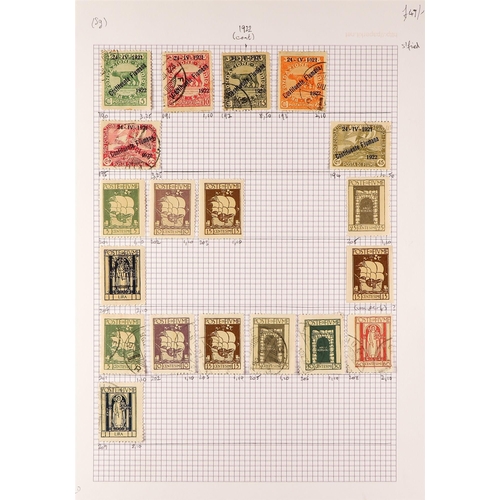 564 - FIUME 1918 - 1923 COLLECTION of 200+ mint / never hinged mint & used stamps on pages, 1919 'Fiume' o... 