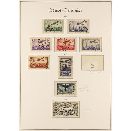 566 - FRANCE 1849 - 1944 COLLECTION of mint & used stamps in Lighthouse France hingeless album, chiefly mi... 