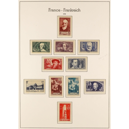 566 - FRANCE 1849 - 1944 COLLECTION of mint & used stamps in Lighthouse France hingeless album, chiefly mi... 